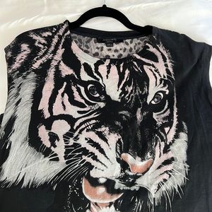 Allsaints t-shirt, tiger graphic. Size medium